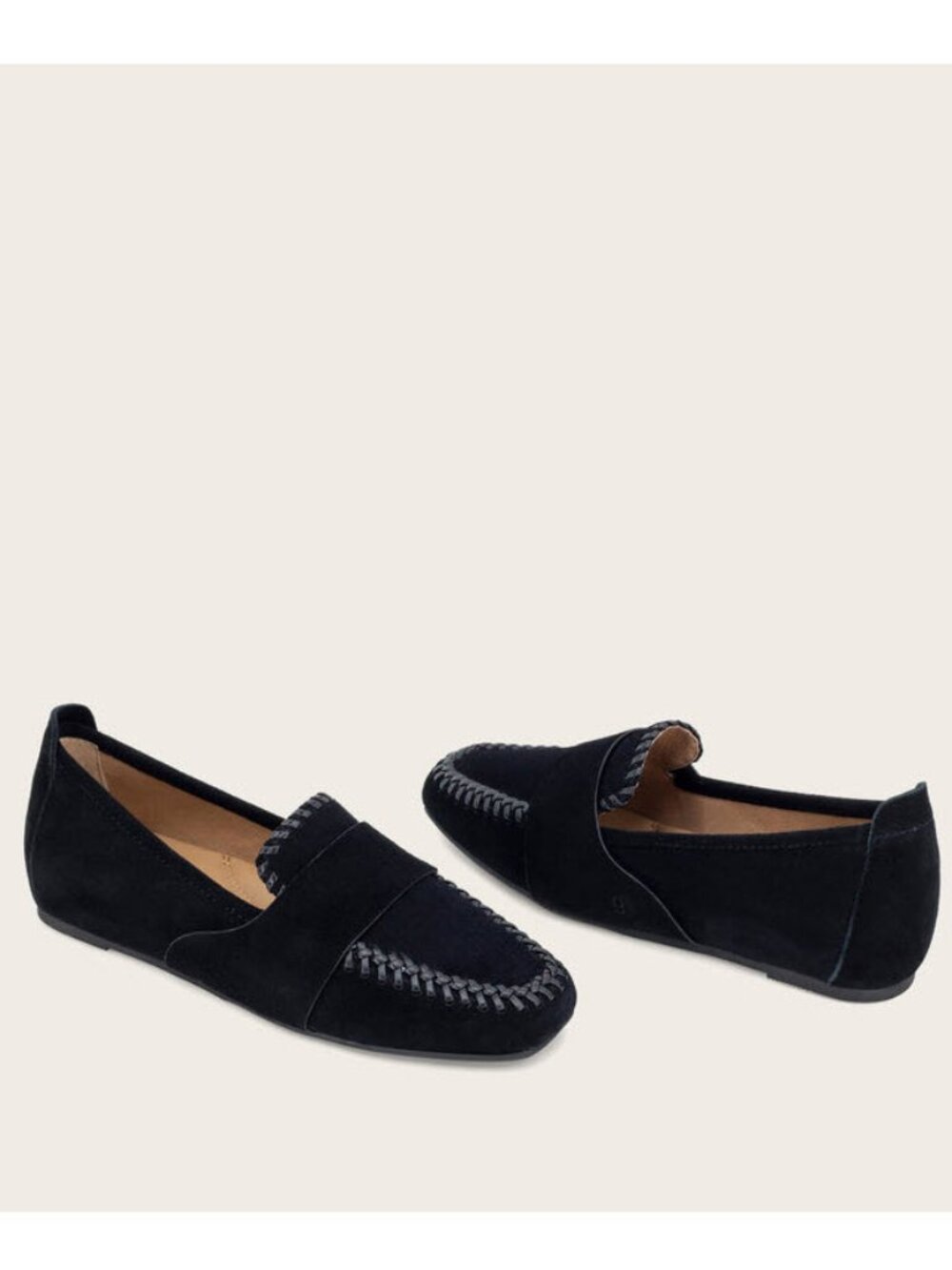 GENTLE SOULS  Sandra Suede Braid Detail Loafer SZ 9.5